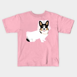 Tricolored Corgi Kids T-Shirt